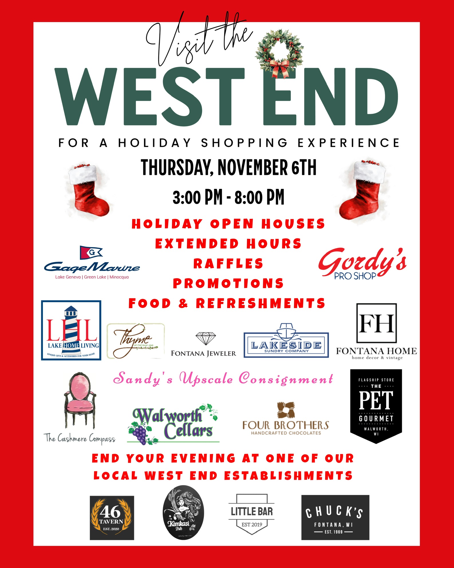 West End Holiday Open House