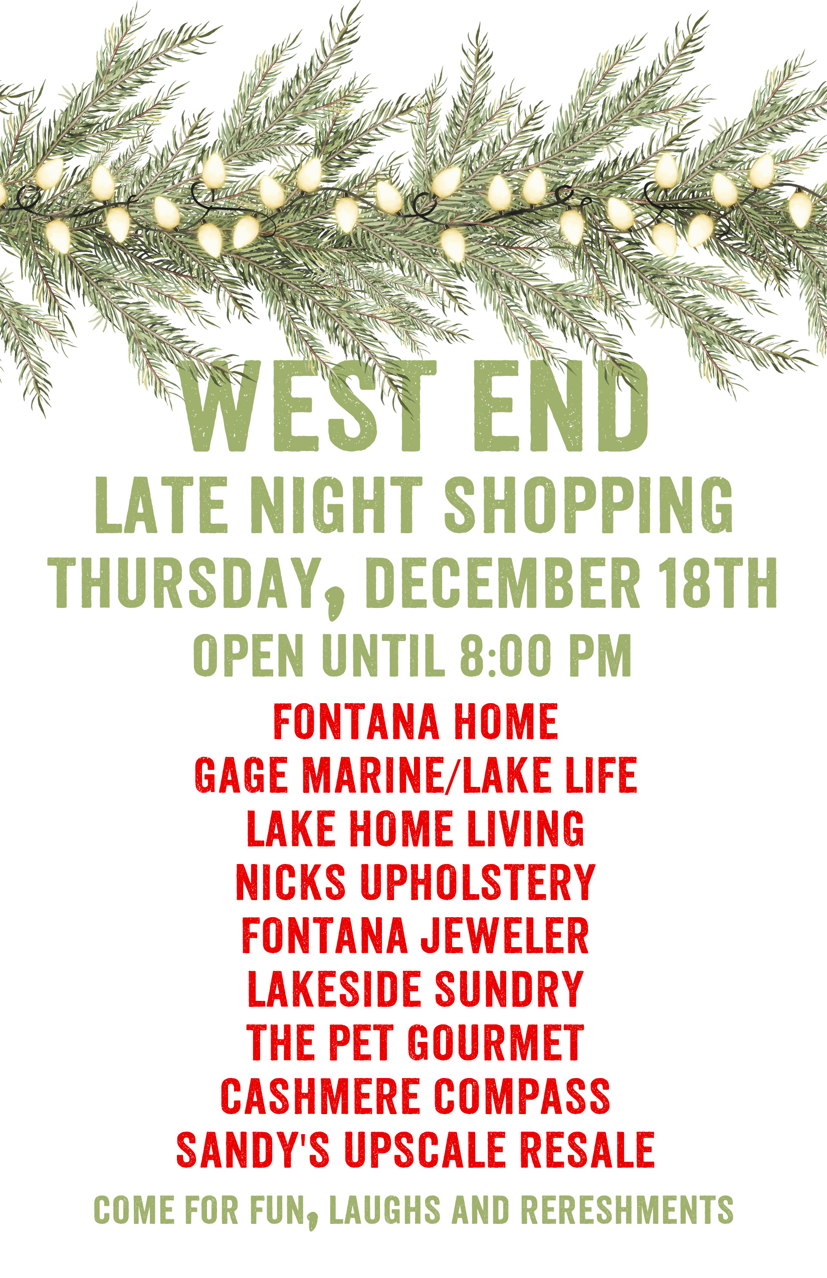 West End Late Night Shopping