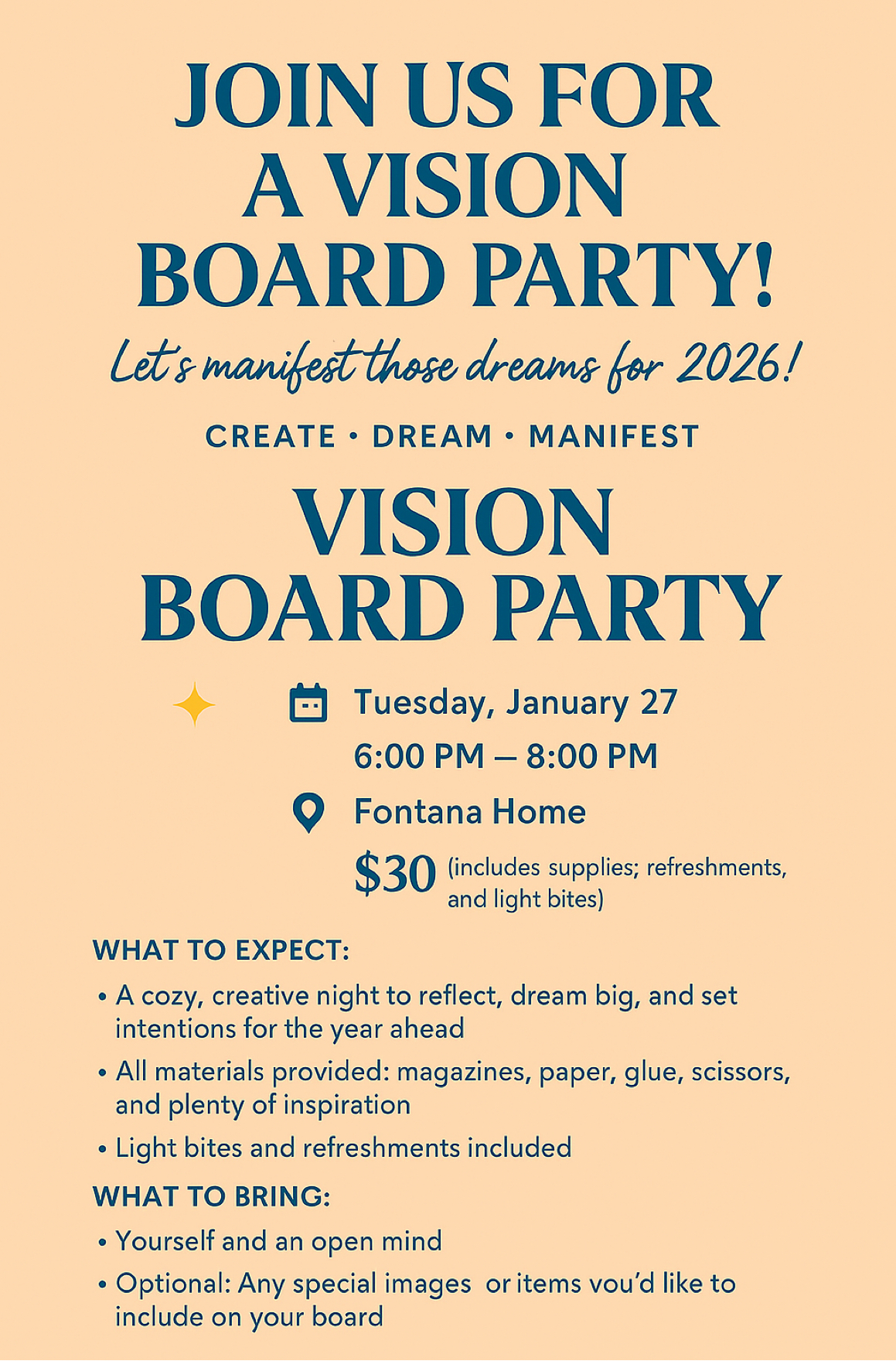 Vision Board Class