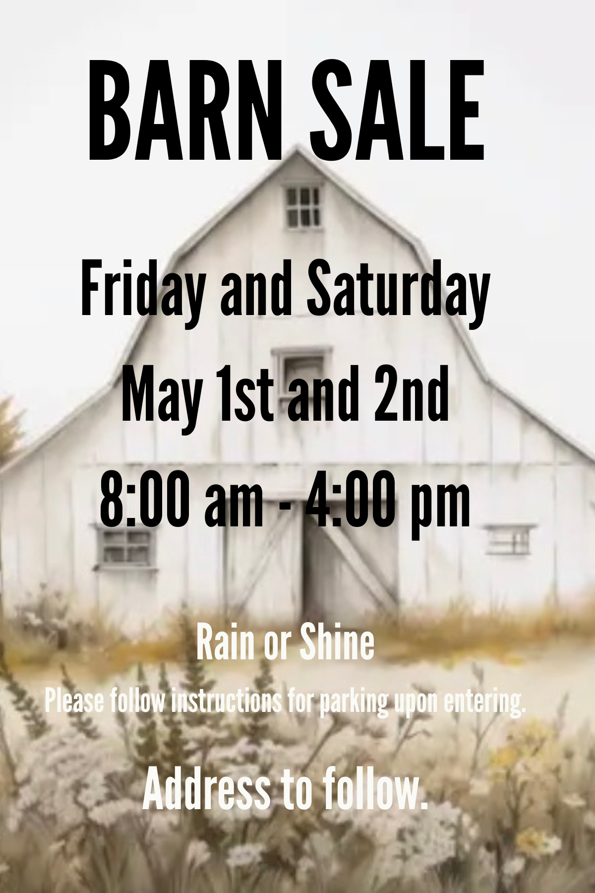 Barn Sale