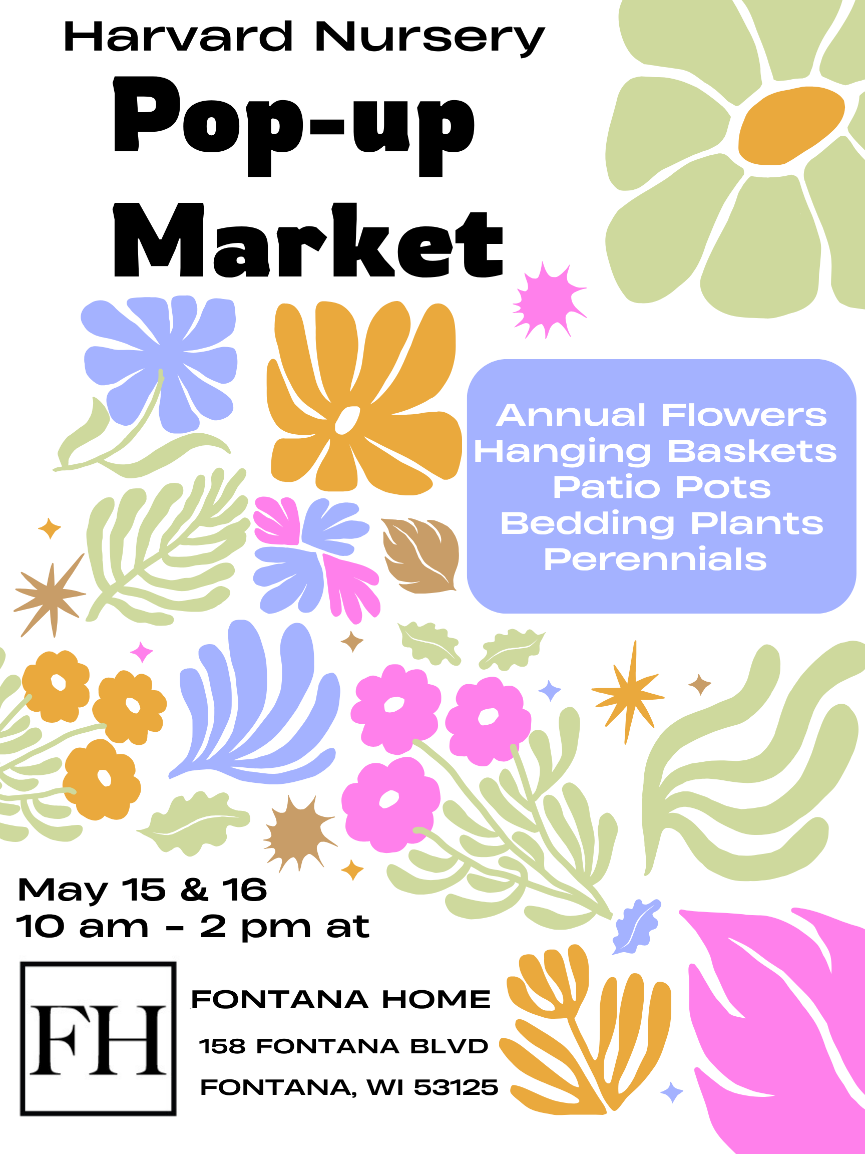 Harvard Nursery Pop Up Market