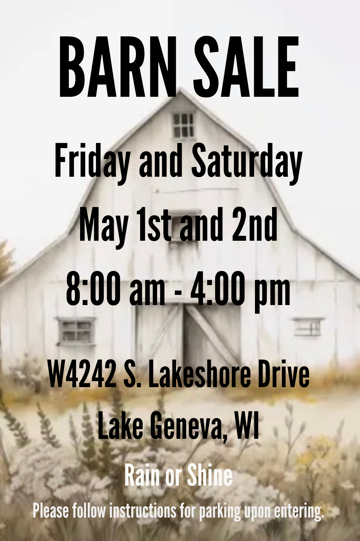 Barn Sale